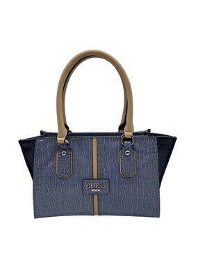 Guess Blue Vintage Y2K- Style Satchel Bag